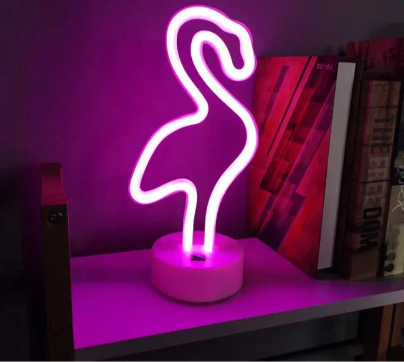 Détail d'une lampe néon LED étoile, lumière vive