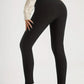 Leggings noirs avec doublure en fleece pour l'hiver