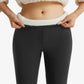 Leggings pliés montrant la texture douce du fleece