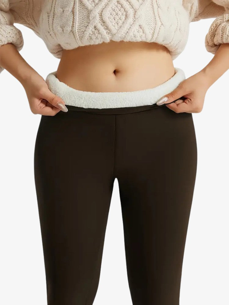 Illustration des leggings en extérieur par temps froid