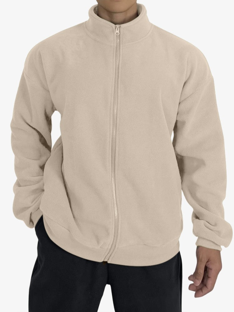 Poches zippées du gilet en polaire pour rangement sécurisé