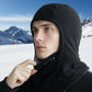 Cagoule thermique en polaire douce sur fond blanc