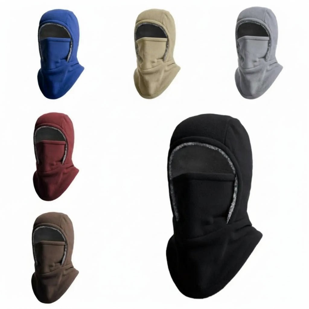 Cagoule couvrant le visage et le cou en extérieur