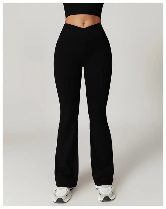 Pantalon de yoga femme, coupe moderne, vue arrière