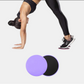 Disques de Pilates glissants sur sol en bois
