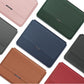 Housse d'ordinateur portable en cuir PU marron, vue de face