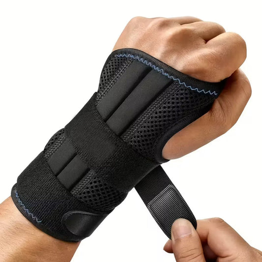 Attelle de poignet portée pendant une activité sportive