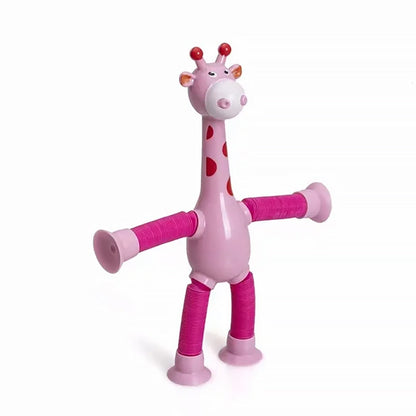 Ensemble complet du jouet girafe avec ventouse télescopique