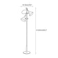 Détail du bras modulable de la lampe de sol élégante