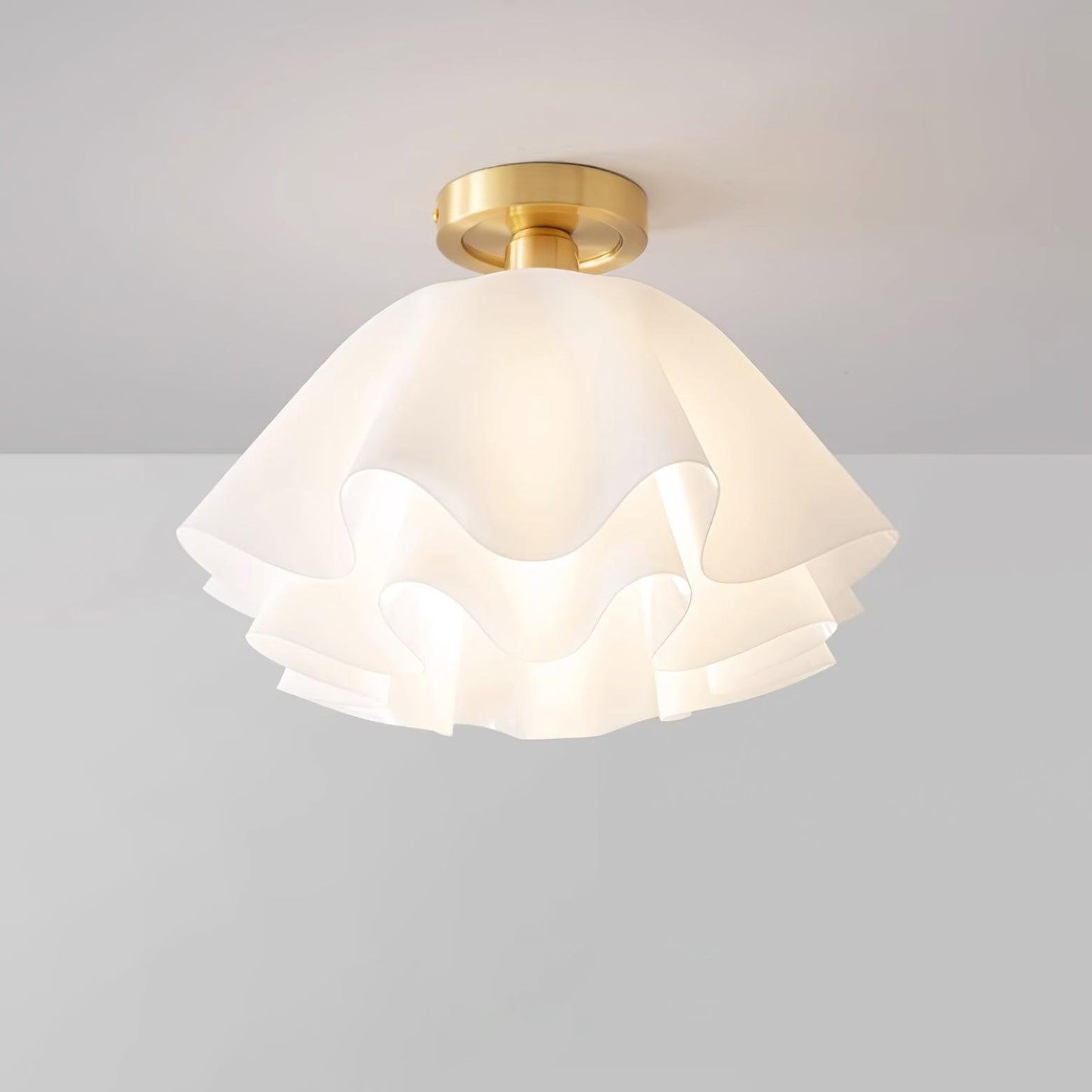Vue d'ensemble d'une lampe de plafond florale