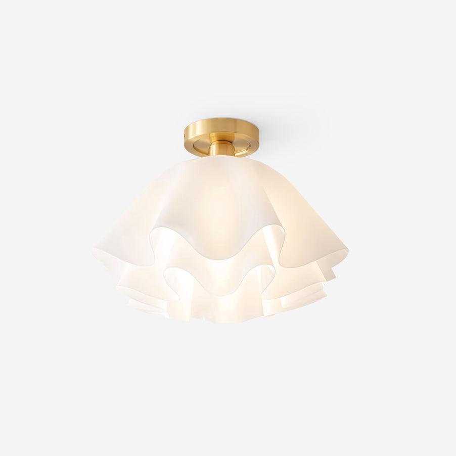 Lustre en forme de fleurs avec lumière diffuse