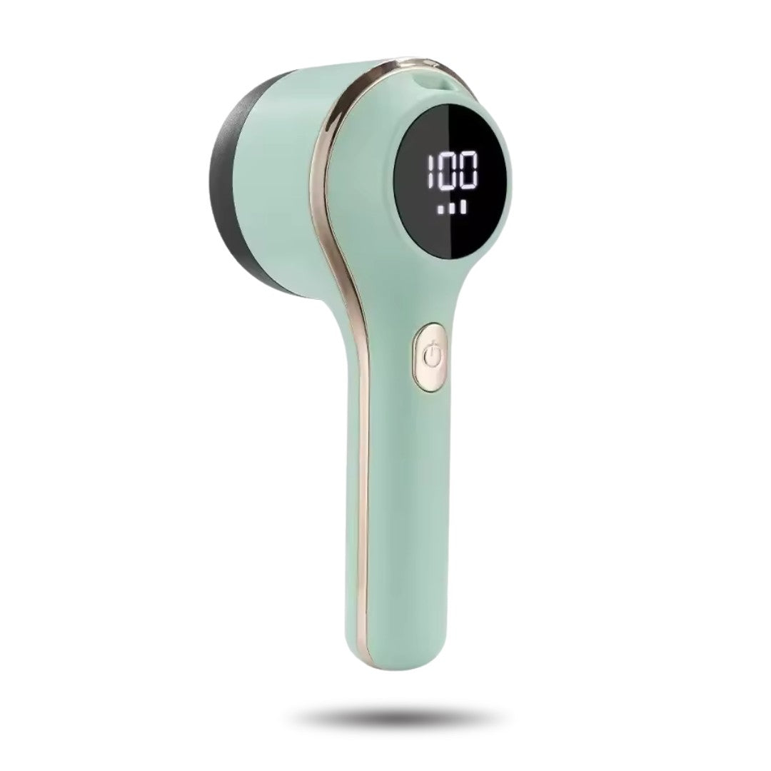 Appareil sans fil rechargeable posé sur une table en bois