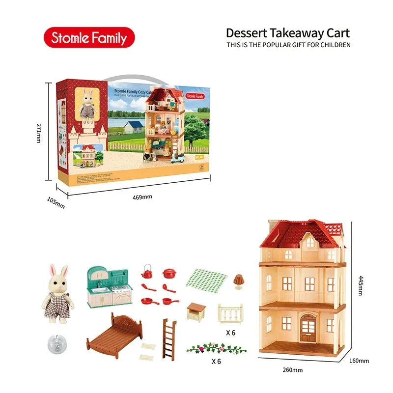 Détail d'une table miniature avec chaises assorties