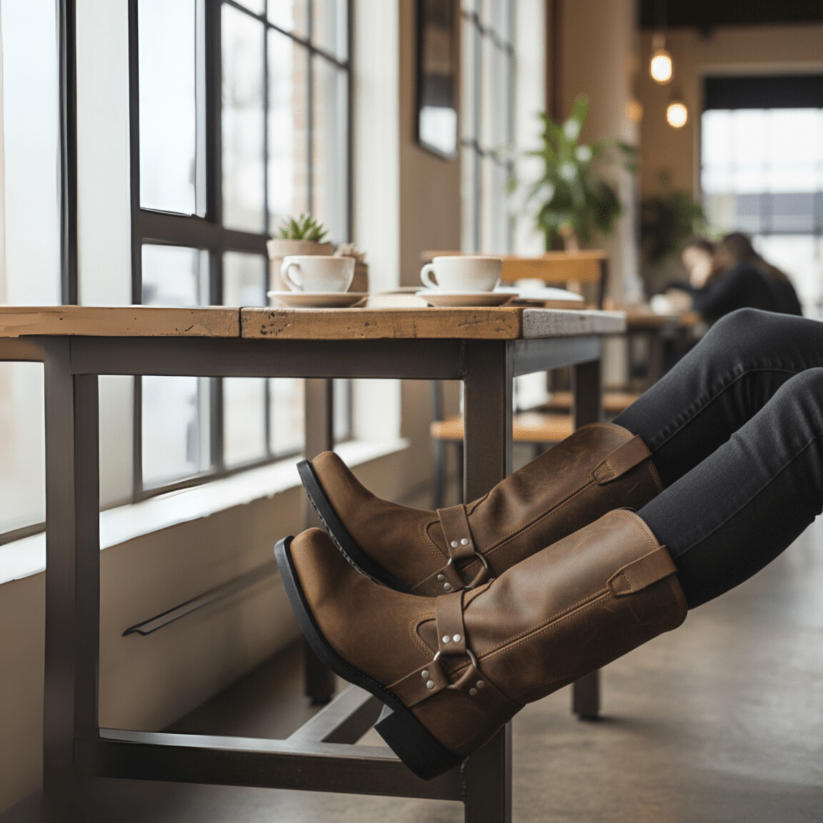 Bottes montrant la hauteur de tige de 11 pouces