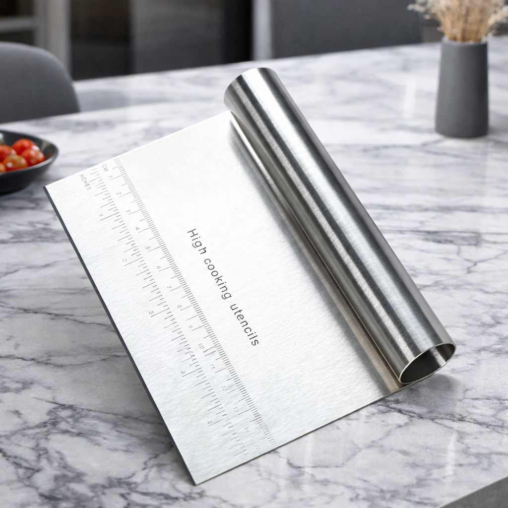 Spatule en acier inoxydable avec échelle de mesure intégrée