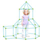 Ensemble de construction montrant différentes formes possibles