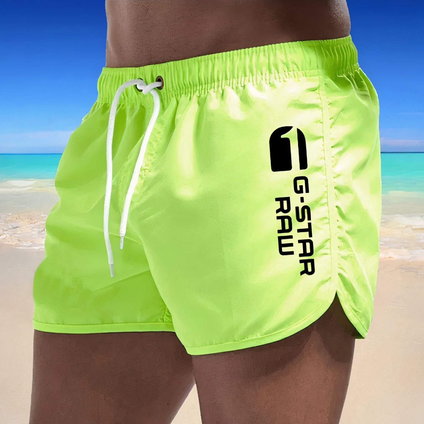 Maillot de bain avec cordon ajustable, vue latérale