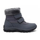 Bottines grises imperméables avec doublure en peluche visible