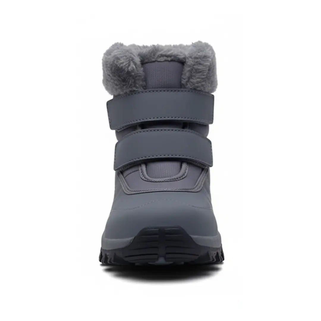 Gros plan sur la doublure en peluche douce des bottines