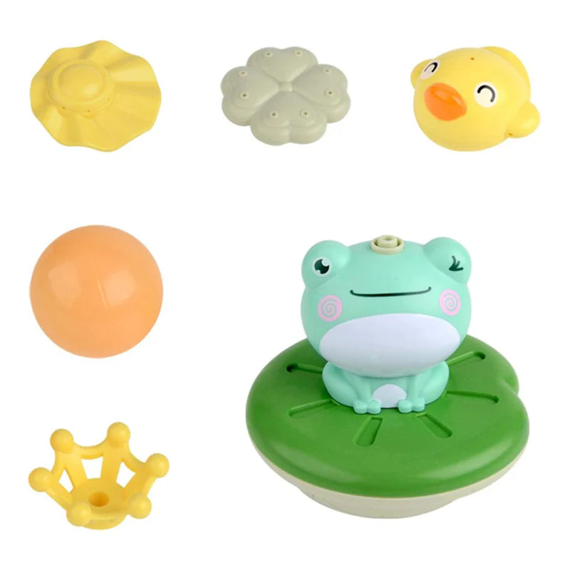 Jouet grenouille interactif avec jet d'eau pour le bain