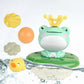 Jouet grenouille avec jet d'eau doux et visage souriant