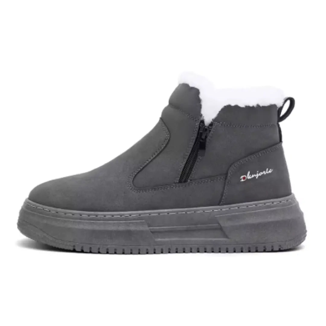 Bottes d'hiver en simili cuir robustes pour usage quotidien