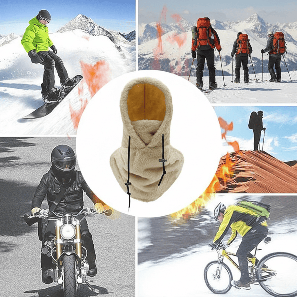 Gros plan sur la doublure en fleece du bonnet