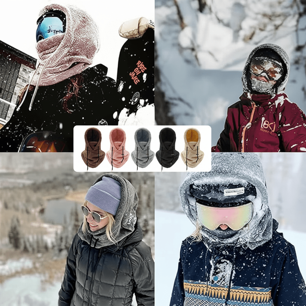 Illustration du bonnet en situation de froid extrême