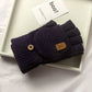 Gants d'hiver bleus avec fonction tactile sur smartphone