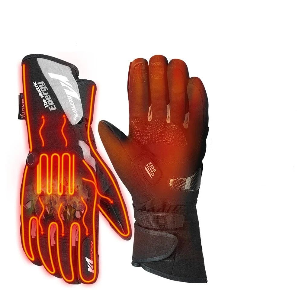 Vue rapprochée des gants montrant la texture imperméable