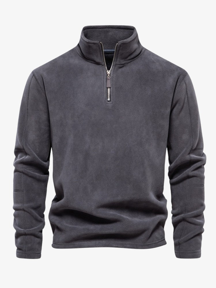 Détail de la doublure intérieure chaude du pull