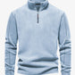 Pull de ski homme en polyester, coupe ajustée