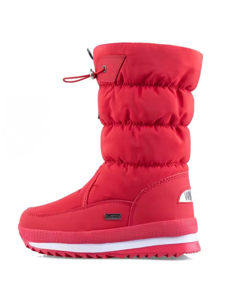 Bottes de neige avec détails des coutures imperméables