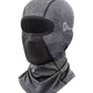 Cagoule noire thermique avec doublure polaire pour sports d'hiver