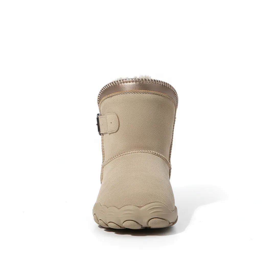 Vue de côté des bottes imperméables avec semelle antidérapante
