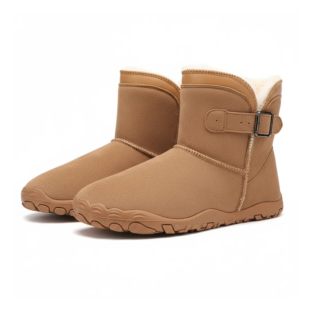 Détail de la couture sur la tige imperméable des bottes