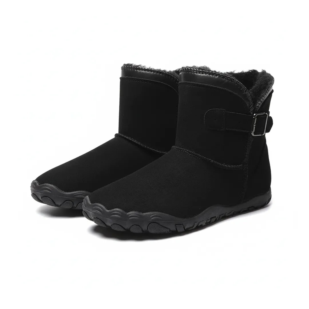 Intérieur des bottes avec doublure en fausse fourrure moelleuse