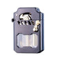 Briquet mécanique en métal brossé avec engrenage visible