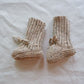 Chaussons tricotés pour bébé avec intérieur moelleux
