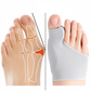 Correcteur en gel transparent pour hallux valgus, vue de face
