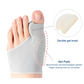 Correcteur de pied en gel avec coussin amortissant, vue latérale