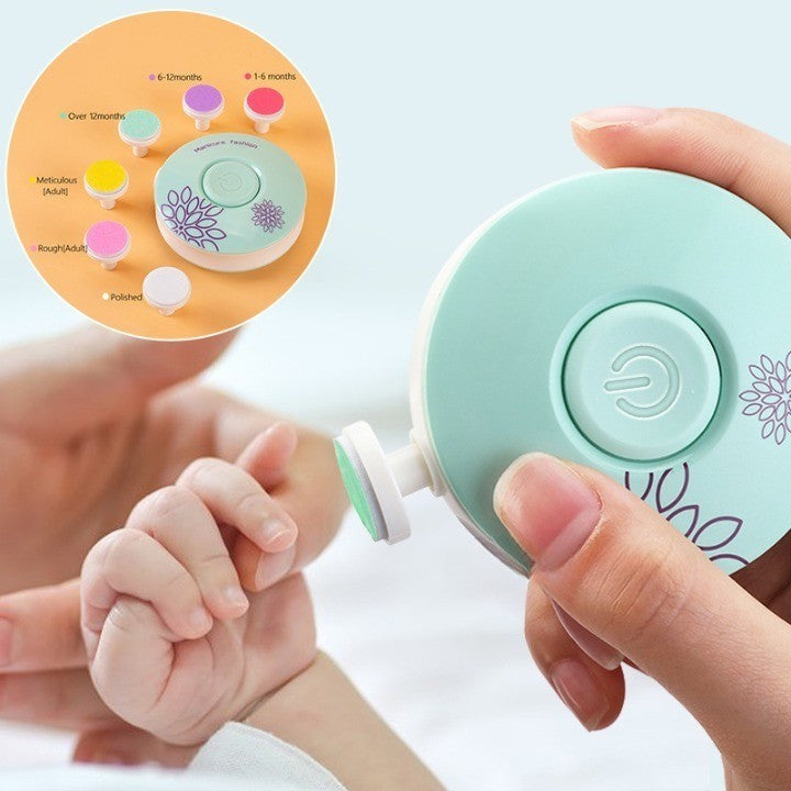 Coupe-ongles électrique pour bébé avec pointe arrondie douce