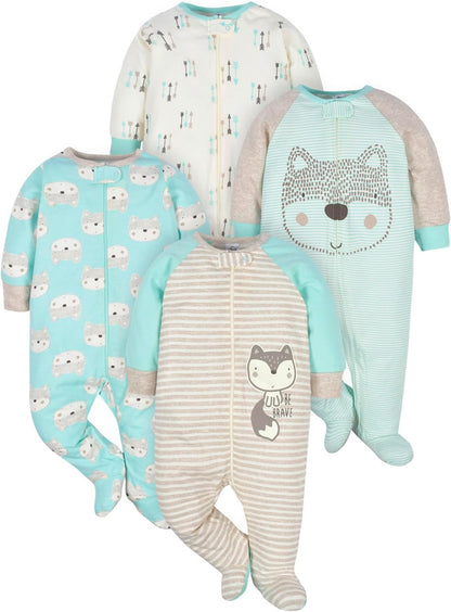 Pyjama bébé en coton, vue d'ensemble colorée