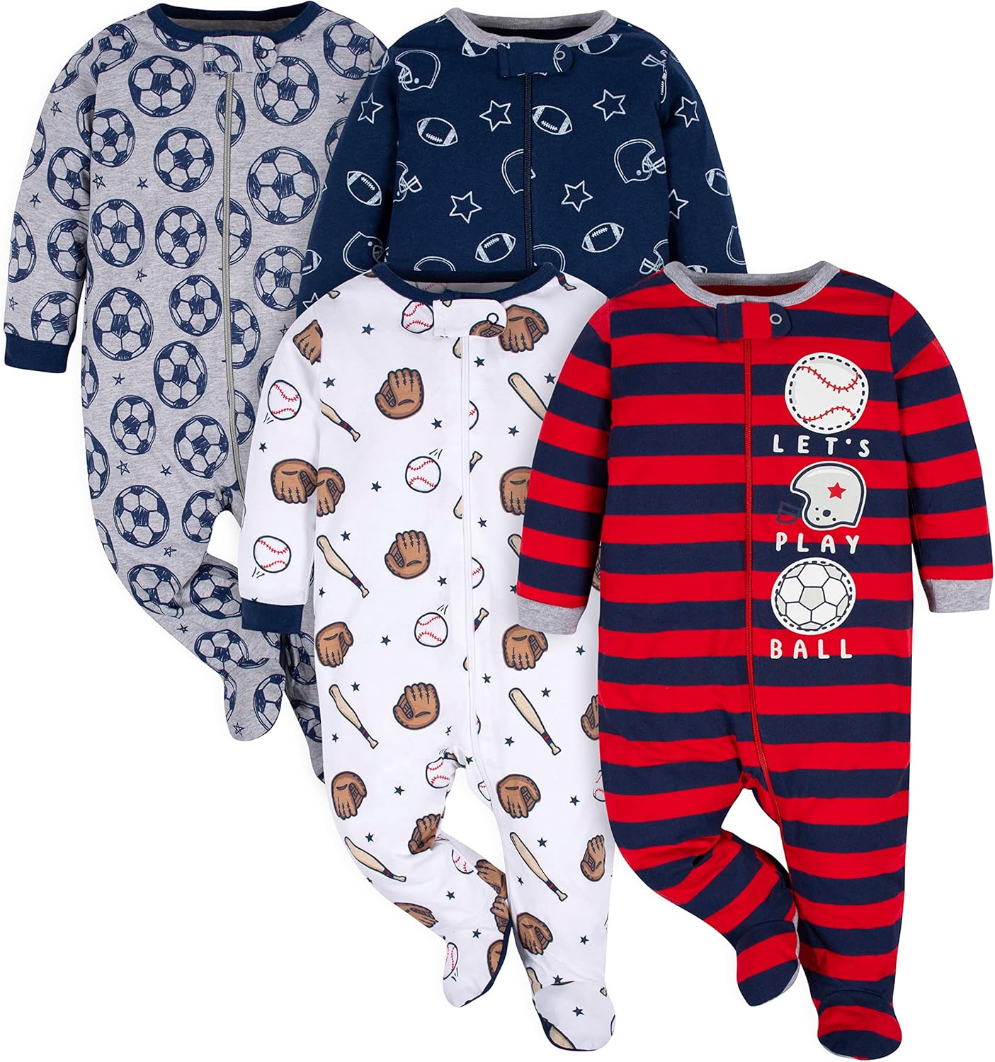 Détail des pieds du pyjama en coton doux