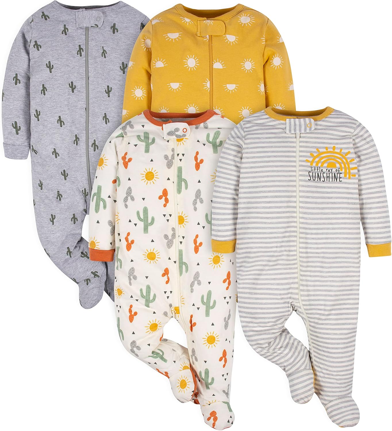 Motifs animaux colorés sur le pyjama pour bébé