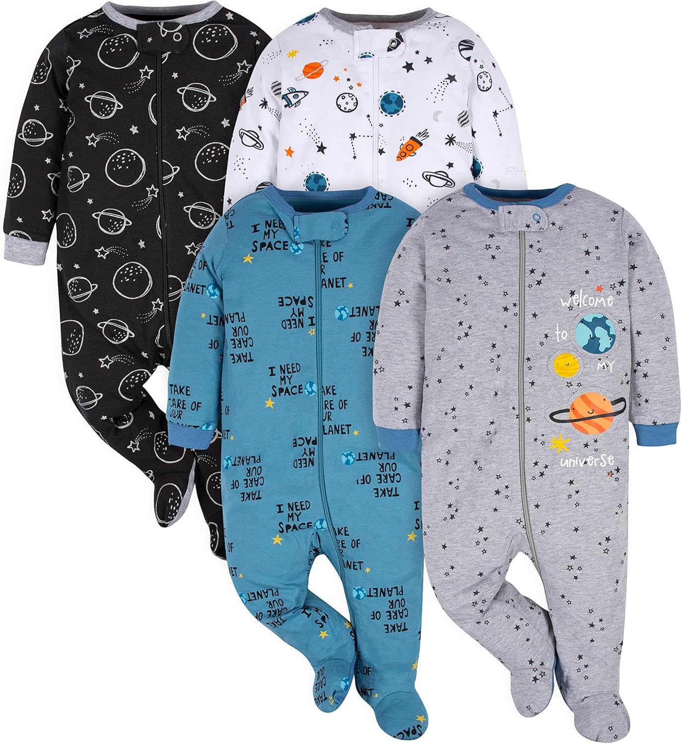 Pyjama bébé avec pieds, idéal pour le sommeil