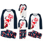 Gros plan sur le tissu en coton doux des pyjamas festifs