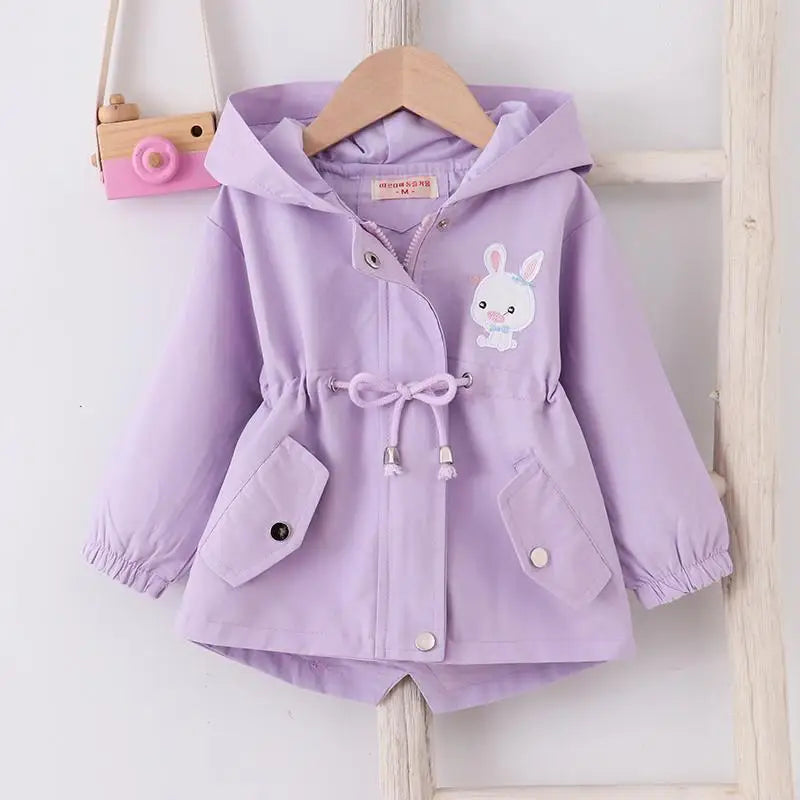 Veste imperméable enfant avec oreilles de lapin