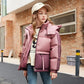 Veste puffer fille avec capuche et dégradé coloré