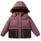 Veste puffer fille montrée de dos, design dégradé
